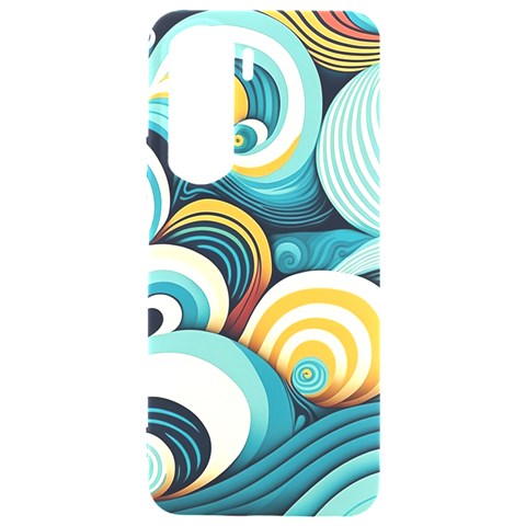 Wave Waves Ocean Sea Abstract Whimsical Samsung Galaxy S24 Plus 6.7 Inch Black TPU UV Case from UrbanLoad.com Front