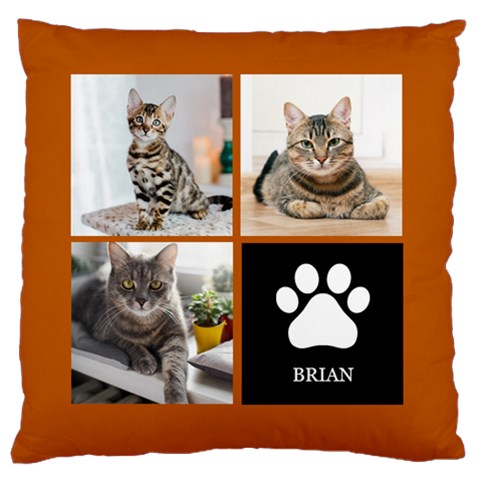 Personalized Pet Name Any Text Large Cushion Case Large Cushion Case (One Side) from UrbanLoad.com Front