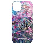 Pink Swirls Blend  iPhone 14 Plus Black UV Print Case