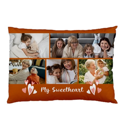 Personalized Photo Any Text Name My Sweetheart Pillow Case Pillow Case from UrbanLoad.com 26.62 x18.9  Pillow Case