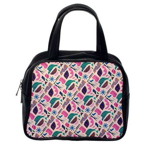 Multi Colour Pattern Classic Handbag (One Side) from UrbanLoad.com Front