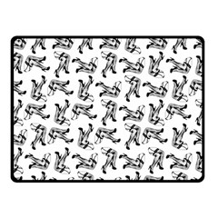 Erotic Pants Motif Black And White Graphic Pattern Black Backgrond Two Sides Fleece Blanket (Small) from UrbanLoad.com 45 x34  Blanket Front