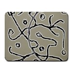 Sketchy abstract artistic print design Small Mousepad