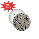 Sketchy abstract artistic print design 1.75  Buttons (100 pack) 