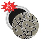 Sketchy abstract artistic print design 2.25  Magnets (100 pack) 