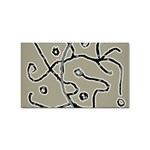 Sketchy abstract artistic print design Sticker Rectangular (10 pack)
