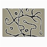 Sketchy abstract artistic print design Postcards 5  x 7  (Pkg of 10)