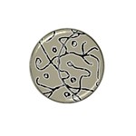Sketchy abstract artistic print design Hat Clip Ball Marker