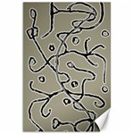 Sketchy abstract artistic print design Canvas 20  x 30 