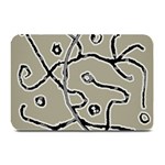 Sketchy abstract artistic print design Plate Mats