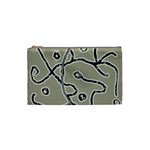 Sketchy abstract artistic print design Cosmetic Bag (Small)