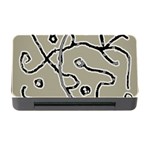 Sketchy abstract artistic print design Memory Card Reader with CF