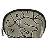 Sketchy abstract artistic print design Accessory Pouch (Large)