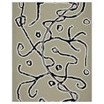 Sketchy abstract artistic print design Drawstring Bag (Small)