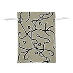 Sketchy abstract artistic print design Lightweight Drawstring Pouch (L)