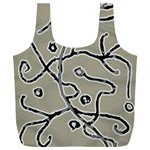 Sketchy abstract artistic print design Full Print Recycle Bag (XXXL)