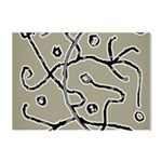 Sketchy abstract artistic print design Crystal Sticker (A4)