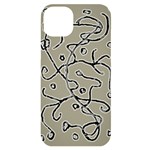 Sketchy abstract artistic print design iPhone 14 Plus Black UV Print Case