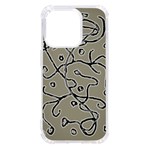 Sketchy abstract artistic print design iPhone 14 Pro TPU UV Print Case