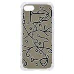 Sketchy abstract artistic print design iPhone SE