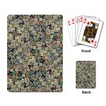 Sticker Collage Motif Pattern Black Backgrond Playing Cards Single Design (Rectangle)