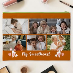 Personalized Photo Any Text Name My Sweetheart Cosmetic Bag Cosmetic Bag (XXXL) from UrbanLoad.com Back