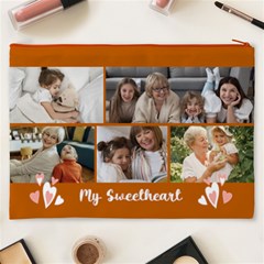 Personalized Photo Any Text Name My Sweetheart Cosmetic Bag Cosmetic Bag (XXXL) from UrbanLoad.com Back