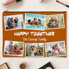 Personalized Photo Family Love Any Text Cosmetic Bag Cosmetic Bag (XXXL) from UrbanLoad.com Front