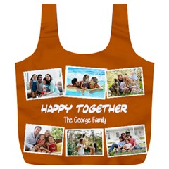 Personalized Photo Family Love Any Text Recycle Bag Full Print Recycle Bag (XXXL) from UrbanLoad.com Back