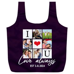 Personalized Love Always Any Text Photo Recycle Bag Full Print Recycle Bag (XXXL) from UrbanLoad.com Back