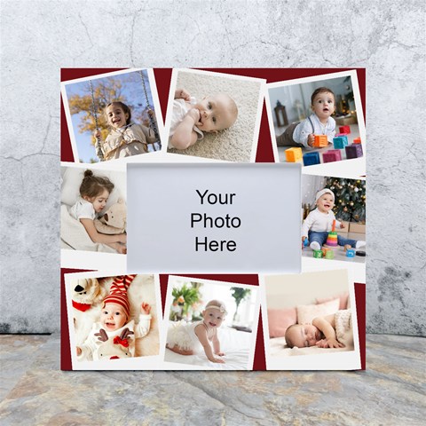 Personalized 9 Polaroid Photo Box Photo Frame White Box Photo Frame 4  x 6  from UrbanLoad.com Front
