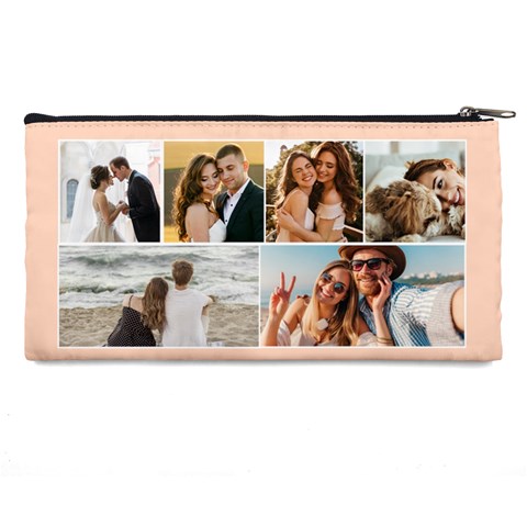 Personalized Collage Diamond Photo Pencil Case Pencil Case from UrbanLoad.com Back