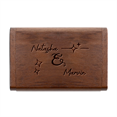 Personalized Shine Star Name Wood Oval USB Flash Drive Wood Oval USB Flash Drive from UrbanLoad.com Box