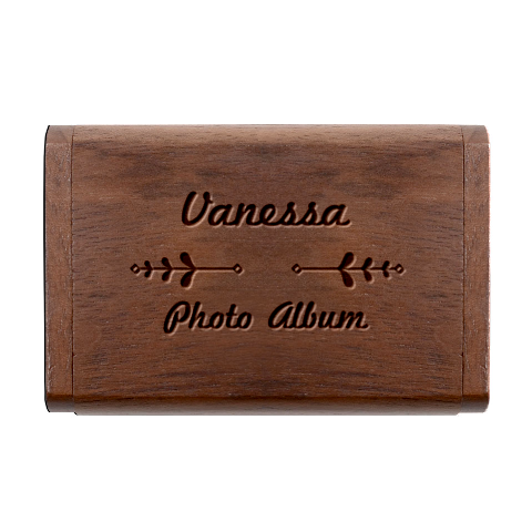Personalized Leaf Deco Name Wood Oval USB Flash Drive Wood Oval USB Flash Drive from UrbanLoad.com Box