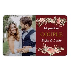 Personalized Name Any Text Couple Wedding Memories Gift Name Card Style USB Flash Drive Name Card Style USB Flash Drive from UrbanLoad.com Front