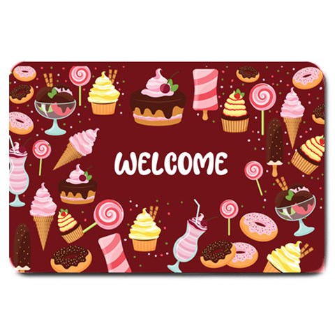 Personalized Dessert Name Any Text Large Doormat Large Doormat from UrbanLoad.com 30 x20  Door Mat