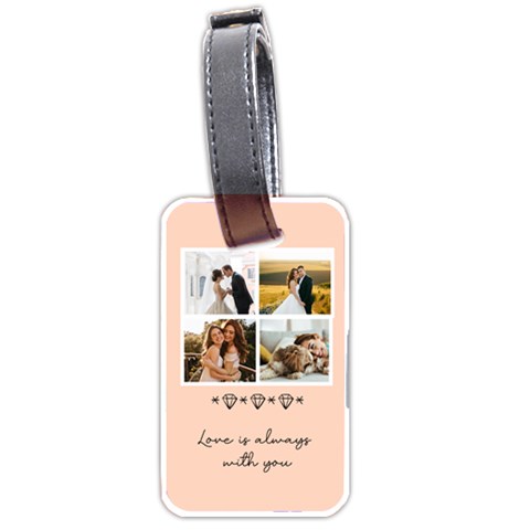 Personalized Photo Name Diamond Luggage Tag (two sides) Luggage Tag (two sides) from UrbanLoad.com Front