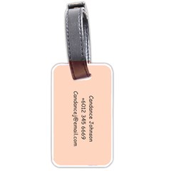 Personalized Photo Name Diamond Luggage Tag (two sides) Luggage Tag (two sides) from UrbanLoad.com Back