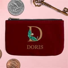 Personalized Initial Name Large Coin Purse Large Coin Purse from UrbanLoad.com Front