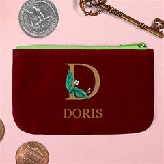 Personalized Initial Name Large Coin Purse Large Coin Purse from UrbanLoad.com Back