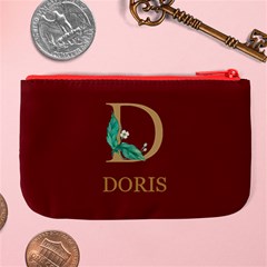 Personalized Initial Name Large Coin Purse Large Coin Purse from UrbanLoad.com Back