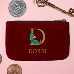Personalized Initial Name Large Coin Purse Large Coin Purse from UrbanLoad.com Back