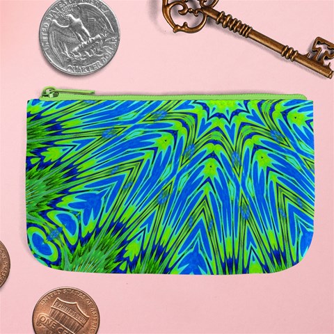 Large Coin Purse Blue Green from UrbanLoad.com Front