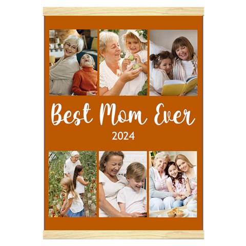 Personalized 6 Photos Best Ever Hanging Canvas Print Hanging Canvas Prints 16  x 22  from UrbanLoad.com Front