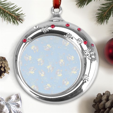 Bluey, Bluey merch, Bluey pattern, Bluey Bluey, bingo, Bluey design, bluey dog Metal Snowflake Red Crystal Round Ornament from UrbanLoad.com Front