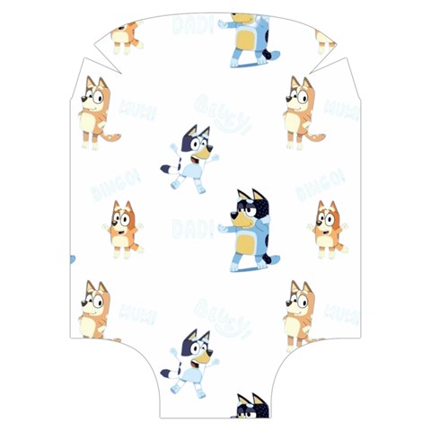 Bluey, Bluey merch, Bluey pattern, Bluey Bluey, bingo, Bluey design, bluey dog Luggage Cover (Medium) from UrbanLoad.com Back