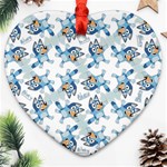 Bluey, Bluey merch, Bluey pattern, Bluey Bluey, bingo, Bluey design, bluey dog Heart Ornament (Two Sides) Bluey, Bluey merch, Bluey pattern, Bluey Bluey, bingo, Bluey design, bluey dog Heart Ornament (Two Sides)