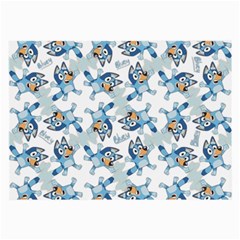Bluey, Bluey merch, Bluey pattern, Bluey Bluey, bingo, Bluey design, bluey dog Large Glasses Cloth (2 Sides) from UrbanLoad.com Front