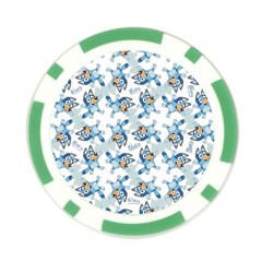 Bluey, Bluey merch, Bluey pattern, Bluey Bluey, bingo, Bluey design, bluey dog Poker Chip Card Guard (10 pack) from UrbanLoad.com Back