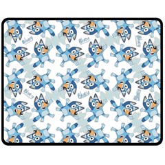 Bluey, Bluey merch, Bluey pattern, Bluey Bluey, bingo, Bluey design, bluey dog 60  x 50  Two Sides Fleece Blanket (Medium) from UrbanLoad.com 58.8 x47.4  Blanket Back